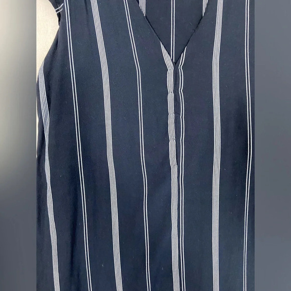 Rails Nordstrom Blue striped 100% rayon dress Sz S - Picture 3 of 10